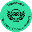 Logo verde TripAdvisor 2025: simbolo di eccellenza e avventura.